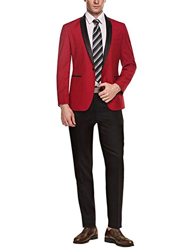 Tuxedo de soirée homme haut de gamme avec revers à col châle satiné