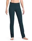 SAFORT Damen Yogahosen Gerade Geschnittene Für Yoga Jogginghose, 4 Hosentaschen Freizeithose, Stein Blau, L