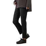 [イッツインターナショナル] ベーシックテーパードパンツ《TRサキソニー裏起毛》 ブラック 11