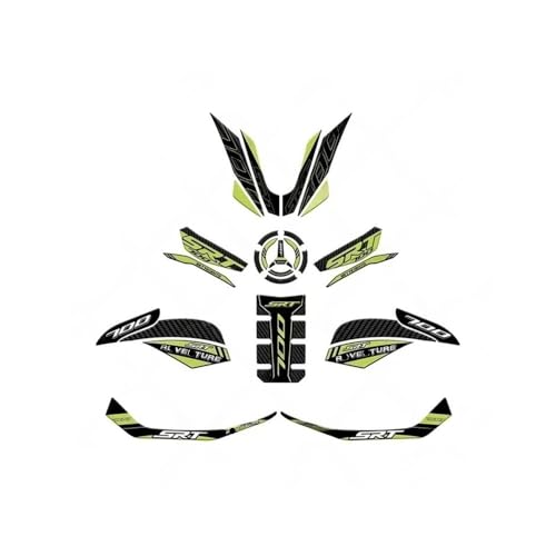 Autocollants 3D moto QJMOTO SRT 700 X pour les sorties tout-terrain