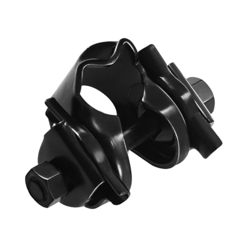 POFET 2pcs Black Bike Seat Clamp for Standard Rail Saddles Bracket 24mm - Image 2