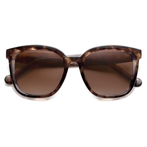 SOJOS Trendy Polarized Sunglasses for Women Classic Retro Square Womens Shade Sunnies SJ23334