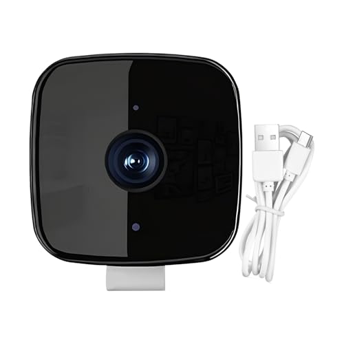 Cámara de seguridad HD - Altavoz de micrófono integrado con detección de IA | Cámaras de seguridad de ventana interior de 2.4 GHz para familiares, amigos, mascotas, exteriores, hogares, sala de estar