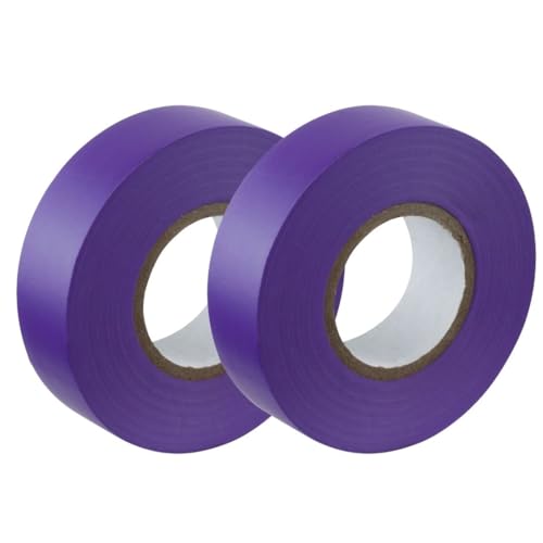Gocableties Purple Electrical Tape, 19mm x 20m, Strong Self-Adhesive PVC Insulation Tape for Insulating, Repairing and Protecting Electrical Wires, 2 Rolls