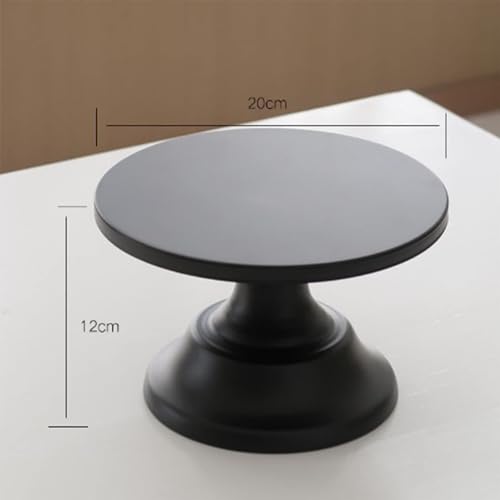 Présentoir à gâteau en métal noir de style rustique pour buffets d'exception
