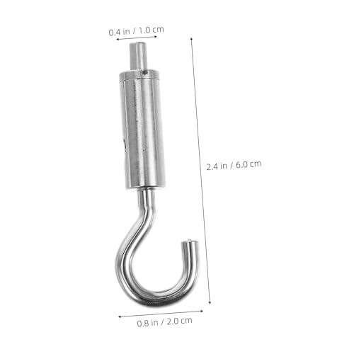 MAGICLULU 5 piezas Ganchos de Latón Resistente con Mecanismo Giratorio para Tensores de Cable para Plantas, Campanas de Viento y Señalización miniatura 2