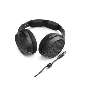 Sennheiser HD 490 Pro Plus Auriculares profissionais Openback com cabo extra, almofadas para orelhas para auriculares e estojo de transporte