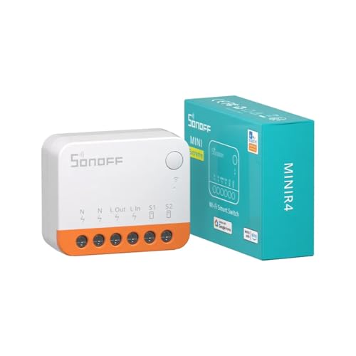 Image of Ledgebit MINIR4 Extreme Wi-Fi Smart Switch (Upgraded)- Compact Inline Module for Smart Home Automation | Works with External Switches & eWeLink App | Compatible with Sonoff Devices