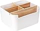 Tunejoy Multifunktionaler Schreibtisch-Organizer, Stiftehalter mit abnehmbaren Fächern, Aufbewahrungsbox aus Holz, für Zuhause, Schule