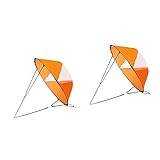 Top 8 Best Kayak Sails Review 2022 18 BESPORTBLE 1Pcs Foldable Kayak Sail with Clear Window, Portable PVC Downwind Wind Paddle for Canoe, Kayak, Inflatable Boats, Uv Protection, Easy Setup, 42.51x42.51 Inch (Orange)