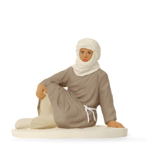 Arterra - Santons de Provence - Chamelier Assis - Les Blancs - Collection 12 cm