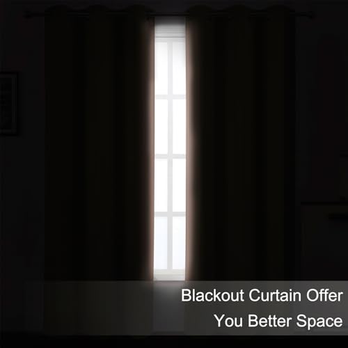Image of LEMOMO Blush Thermal Blackout Curtains /38 x 63 Inch /Set of 2 Panels Room Darkening Curtains for Bedroom