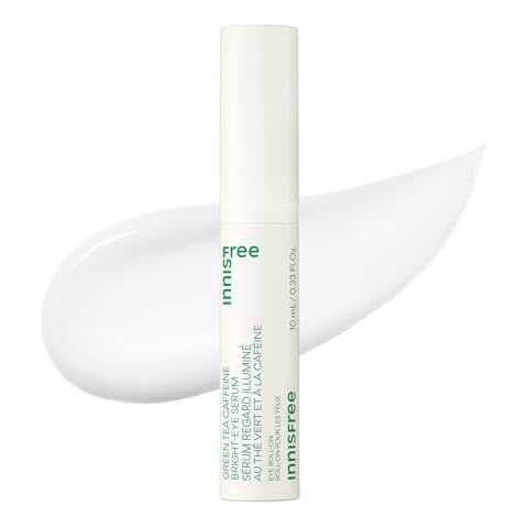 innisfree Green Tea Caffeine Bright-Eye Serum with Niacinamide, Cooling Korean Eye Roll On Serum, Hydrating Eye Cream (Packaging May Vary) Cover