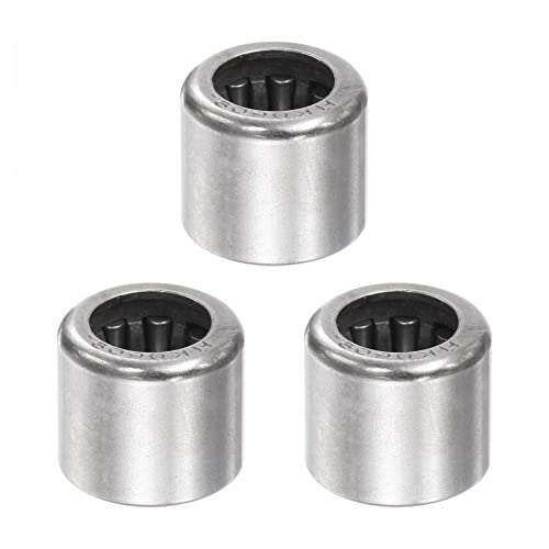 sourcing map 3uds HK0609 Aguja Rodillo Rodamientos 6mm Interior Diámetro 10mm OD 9mm Ancho Cromo Acero Abierto Extremo para Transmisiones Cambios Caja Cover
