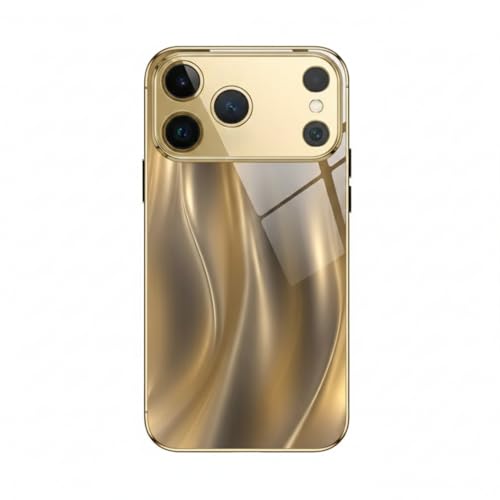 Image of MILLION CASES Celion Wave Prisma Case for iPhone 17 Pro, iPhone 17 Pro Back Cover Case(2025) - TPU | Gold