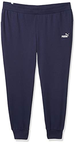 PUMA Women's Essentials French Terry Sweatpants, Peacoat, XL