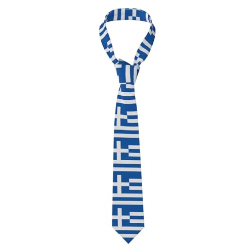 Flag of Greece Men's Necktie – Classic Greece Flag Neck