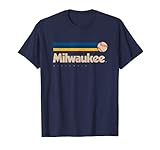 Blau Milwaukee Baseball Softball Wisconsin Retro Milwaukee T-Shirt