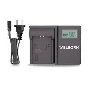 WELBORN LCD Camera Battery Charger for Sony Camera Battery NP-FV100 Compatiable With Sony SR60 to SR88 SX44 to SX88 CX110 to CX760 HDR-PJ10 to PJ790 TD10 to 30 XR150 to 550 NX30 to NX330 VG10 to VG900