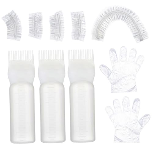 DECORNIJIA Kit de Teinture Cheveux Complet avec Applicateur Flexible Peigne Racine et Accessoires pour Coloration et Décoloration Usage Professionnel et Maison