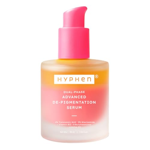 Image of Hyphen 4% Tranexamic Acid + 5% Niacinamide Biphasic De-Pigmentation Serum | Correction & Prevents Hyperpigmentation, Dark Spots & Melasma| In-vivo tested & Non-Comedogenic| Deep Penetration - 30 ml