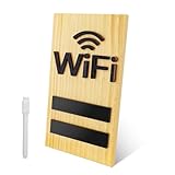 Personnalisation conviviale : écrivez/mettez à jour facilement votre nom de réseau et votre mot de passe avec le marqueur effaçable inclus, facile à nettoyer en quelques secondes. Idéal comme panneau wifi pour les invités, il garantit un accès Internet sans tracas dans les maisons, les locations ou les cafés sans explications répétées.