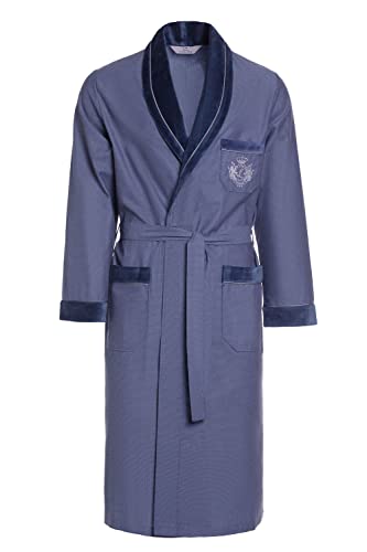 Revise RE-505 Robe de chambre pour hommes - Élégant - Léger et confortable - Bleu indigo 1006 - Taille 4XL