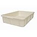 Caisses-palettes en polypropylène - capacité 20 l, dim. ext. L x l x h 600 x 400 x 125 mm - ivoire