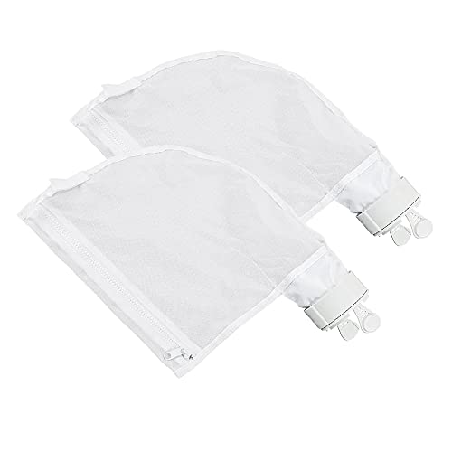 Sacs de Nettoyage de Piscine, Lot de 2 Sacs filtrants en Nylon avec Fermeture éclair avec Filtre de Rechange pour Nettoyeur de Piscine Polaris 280/480 Cover