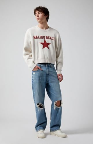 PacSun Men's Dylan Baggy Jeans Ripped Medium Blue3