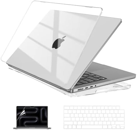 Case For MacBook Pro 16 Inch Case 2023 2022 2021 Release M3 A2991 M2 A2780 M1 A2485 Max Chip Laptop Hard Cover Kickstand Keyboard Skin Screen Protector Camera