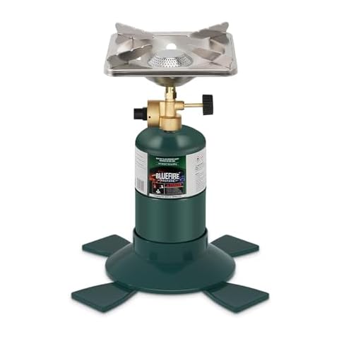 KOMAN Camping Propane Stove,Portable Camping Stove, Backpacking Stove Propane Camping Stove,10000BTU Single Burner Propane Stove for Outdoor Cooking,Fuel by 16 Oz Propane Cylinder (Fuel not Included) Cover