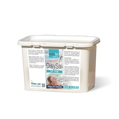 DisySal 20 TAB confezione da 1,2Kg. per trattamento acqua di spa IDROMASSAGGIO e piscina.