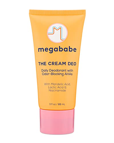 Megababe Daily Deodorant - The Cream Deo With Odor-Blocking Ahas | Aluminum-Free, All Natural | 3 Fl Oz #TOP15