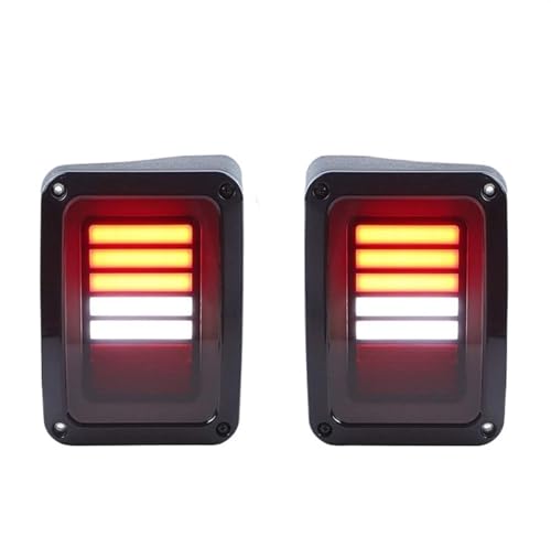Feux arrière de remorque LED fumés pour aventures en Jeep Wrangler JK JKU 2007-2018