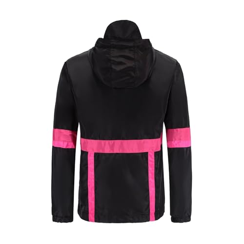 Image of perdontoo Mens Casual Windbreakers Lightweight Drawstring Hooded Jackets