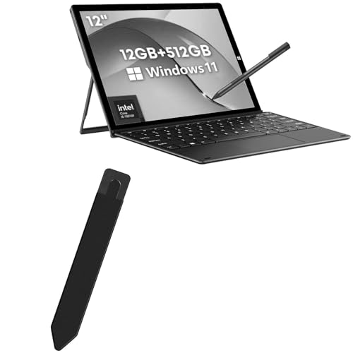 BoxWave Stylus Pouch Compatible with Chuwi UBook X 2-in-1 Laptop (12 in) - Stylus PortaPouch, Stylus Holder Carrier Portable Self-Adhesive - Jet Black