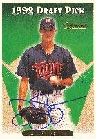Topps Dan Serafini Minnesota Twins MLB Autographed Baseball Cards