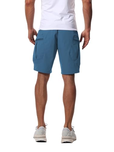 AUTIWITUA Men's Hiking Cargo Shorts Quick Dry 9" Lightweight Tactical Work Shorts with Pockets(No Belt) - Image 6