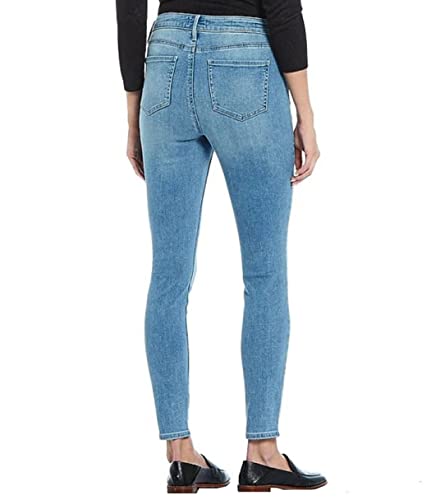 NYDJ Womens Ami High Rise Light Wash Skinny Jeans Blue 122