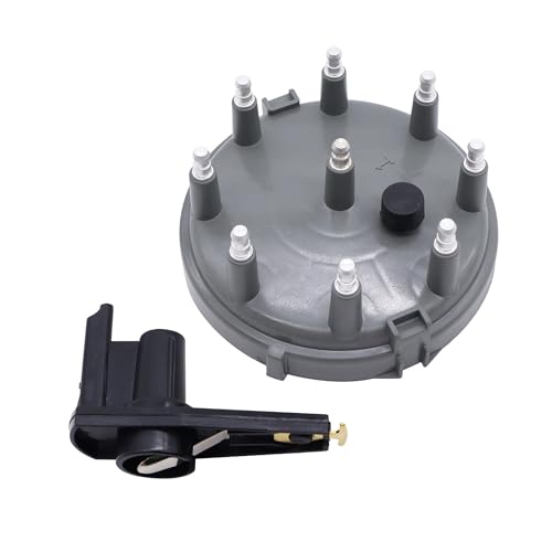 OXCANO 8233 Car Ignition Distributor Cap and Rotor Kit Compatible with Ford Bronco Mustang F150 F...