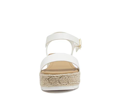 Image of Soda CLIP ~ Women Open Toe Ankle Strap Platform Espadrille Sandal