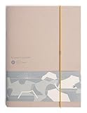 FasNote Eco-Friendly Notebook 10.12 in x 7.36 in(B5), 80 Blank Pages, FSC Certified Paper, Minimalist Journal for School, Work & Writing (Rock)