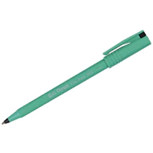 Pentel R50 Stylo à bille et feutre d'écriture noir boîte de 12