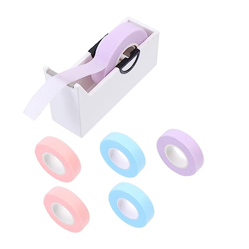 minkissy 2 Sets Comfortable Eyelash Tapes Lash Adhesive Graft Tapes Isolation Patches Cutter Beauty Salon Kit