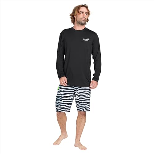 Volcom Men's Taunt UPF 50+ Long Sleeve Loose Fit Rashguard4