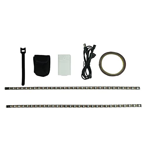 GVGMTAEAVZ LED Strip Light Flashlight RGB Bar Lamp Fit For Xiaomi M365 Pro 1S Electric Scooter Fit For Ninebot Skateboard Long Light Flash Model Scooter parts