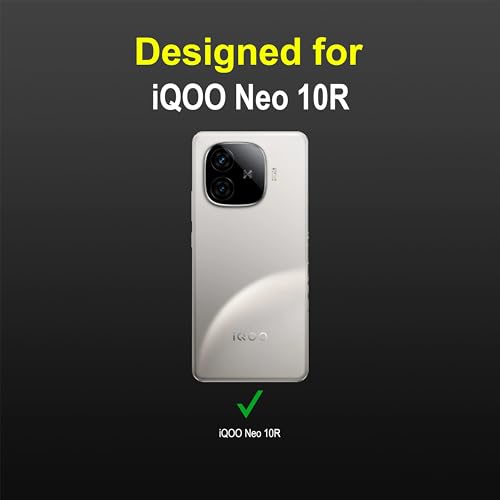 Image of amazon basics Back Case Cover for iQOO Neo 10R | Compatible for iQOO Neo 10R Back Cover | Liquid Silicon Magic Case with Camera Protection | Black