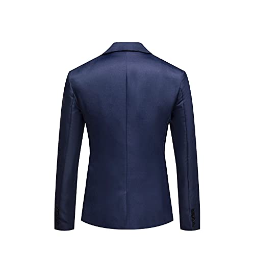 Men Casual Blazer Jackets Slim Fit Suits Jacket One Button Business Sports Coat Solid Long Sleeve Office Work Tops2