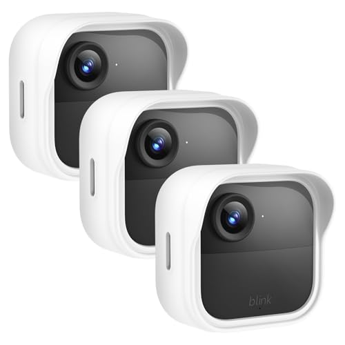 Silicone Case Cover for Blink Outdoor 4/2K+ Weatherproof Silicone Cover Skin Provides Full Camera Protection for All-New Blink Outdoor 4/2K+ Home Security Camera (White)